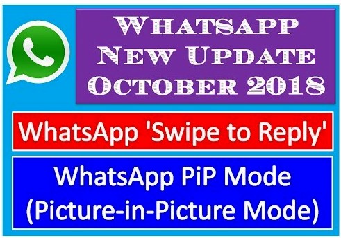 Whatsapp New Update 2018 | Whatsapp Swipe to Reply | Whatsapp Pip Mode